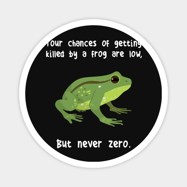 Frog Never Zero Magnet by Psitta
